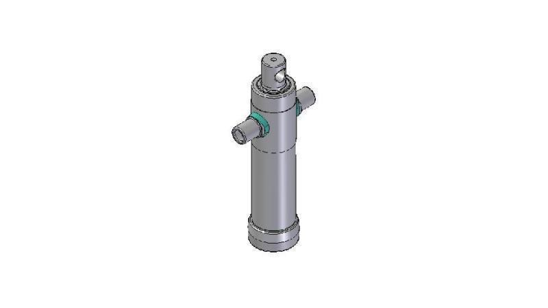 2021F -TELESCOPISK CYLINDER STANDARD/HÅL 2 STEG RESA 525 DIAMETER 80