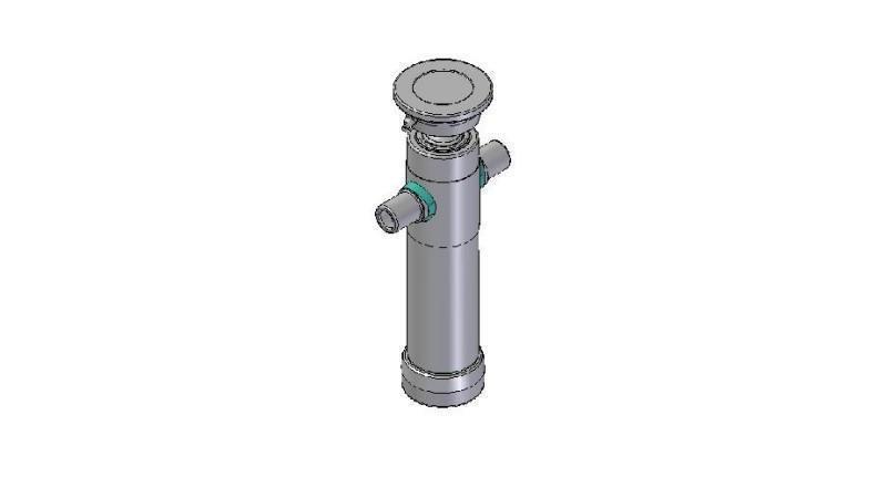 2021S - CILINDRO TELESCOPICO STANDARD/BALL 2 STADI CORSO 525 DIAMETRO 80