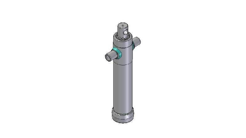 2023F -TELESCOPISK CYLINDER STANDARD/HÅL 2 STEG RESA 695 DIAMETER 80