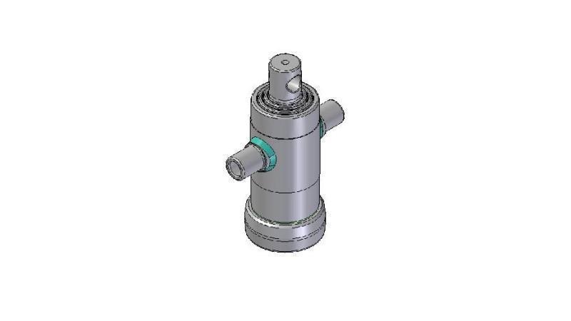 2030F -TELESKOPZYLINDER STANDARD/BOHRUNG 3 STUFEN HUB 410 DURCHMESSER 95