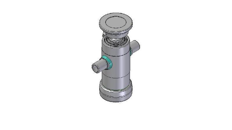 2031S -TELESKOPICKÝ CYLINDER ŠTANDARD/BALL 3 STUPNE CESTA 500 PRIEMER 95