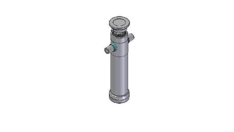 2038S -TELESKOPZYLINDER STANDARD/KUGEL 3 STUFEN HUB 1490 DURCHMESSER 95