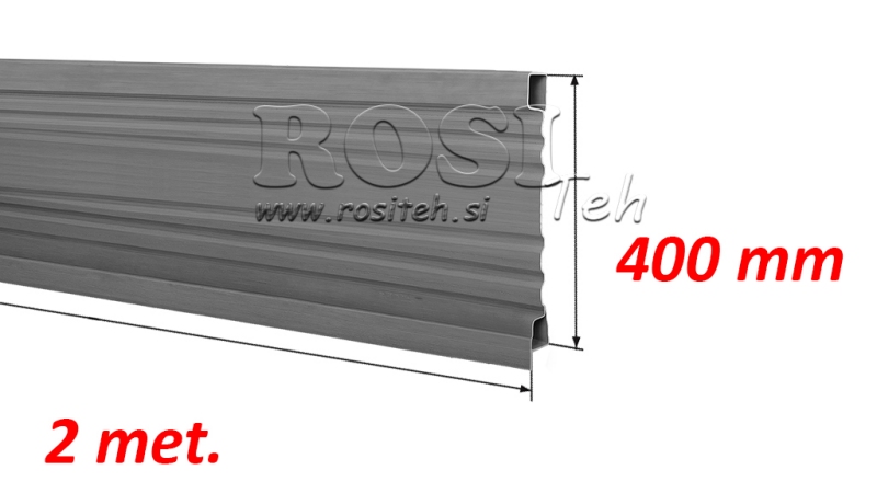 PANEL LATERAL PARA REMOLQUE VOLQUETE 2 MET. - ALTURA 400 MM