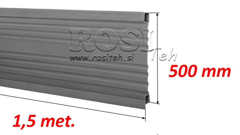 BILLENŐ PÓTKOCSI OLDAL 1,5 MÉT. - MAGASSÁG 500 mm