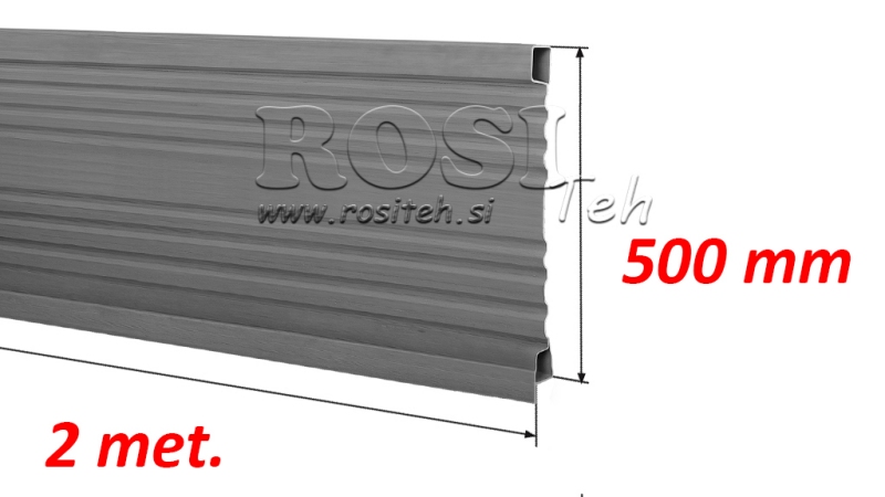 BILLENŐ PÓTKOCSI OLDAL 2 MÉT. - MAGASSÁG 500 mm