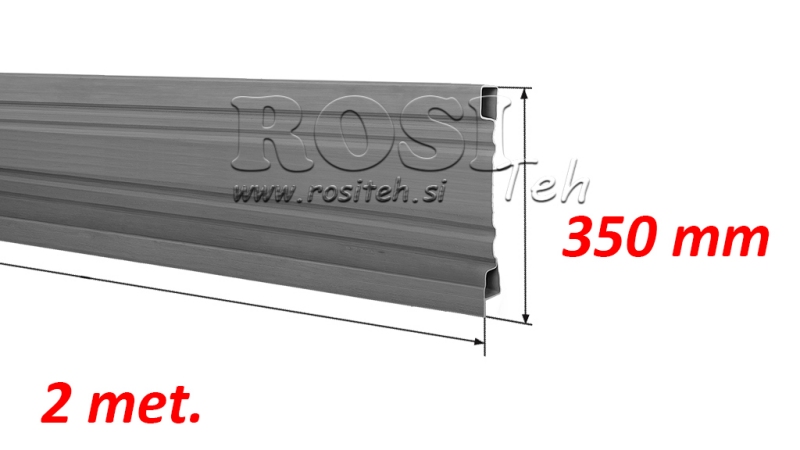 TRAILER SIDOPANEL 2 MET. - HÖJD 350 mm