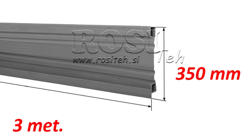 TRAILER SIDOPANEL 3 MET. - HÖJD 350 mm