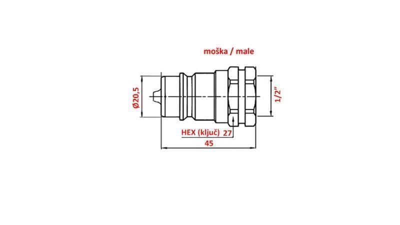 ACCOPPIAMENTO RAPIDO MASCHIO TRACTOR 1/2