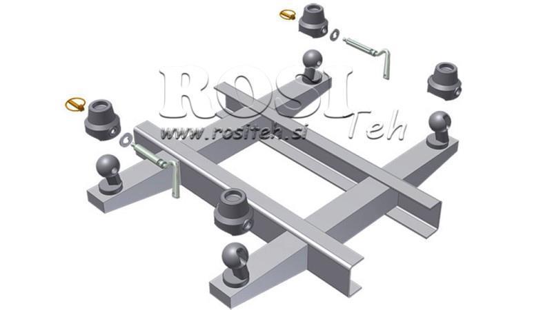 SET DI SUPPORTI PER CAMION DUMP BOX FI60
