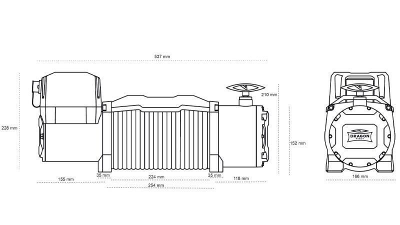 VERRICELLO ELETTRICO 12 V DWM 13000 HD - 5897 kg