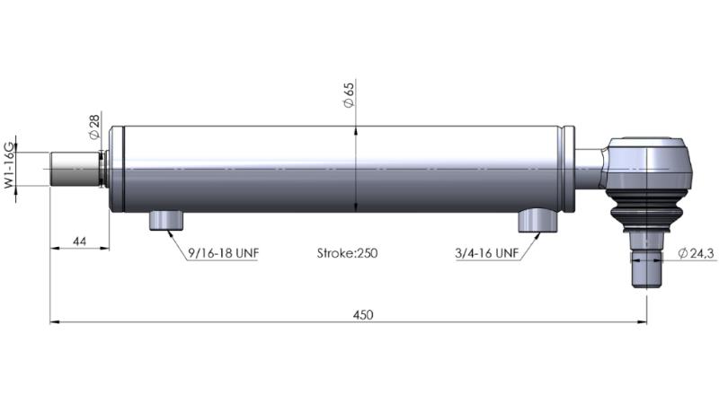 HYDRAULIKLENKZYLINDER FALL OEM-435662A1