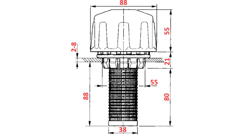 HYDRAULICKÝ FILTR NA PLNENIE PVC VEĽKÝ