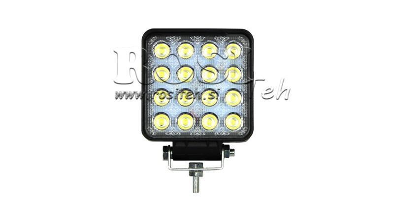 LED ARBEJDSLYS - LYS 16 LED 48W 12V-24V