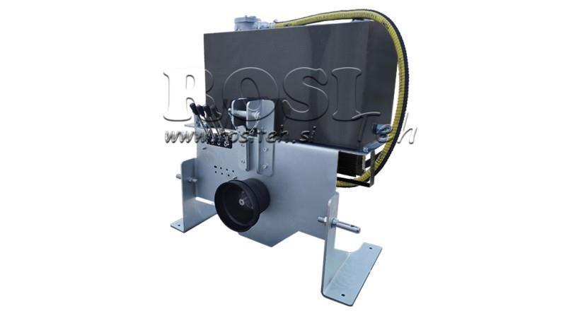 AGGREGATO IDRAULICO PER TRACTOR CAPACITÀ 100lit FLUSSO 53lit/min 4XP80 - CON RADIATORE D'OLIO