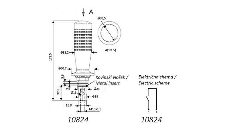FJERNBETJENING JOYSTICK - 1 KNAP