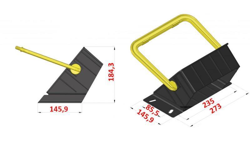 HÅLLARE FÖR PLASTKIL DIN 76051/E53 6,500 Kg