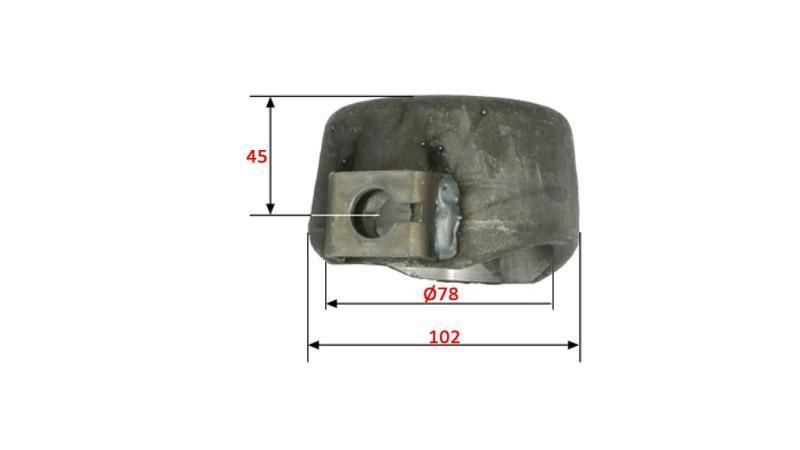 TESTA BOX CAMION DUMP fi 78 SUPERIORE