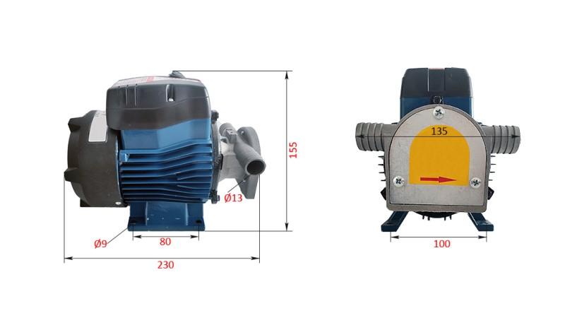 ELEKTRISCHE PUMPE 230V AC -3/4- 25 lit/min (1500 l/h)