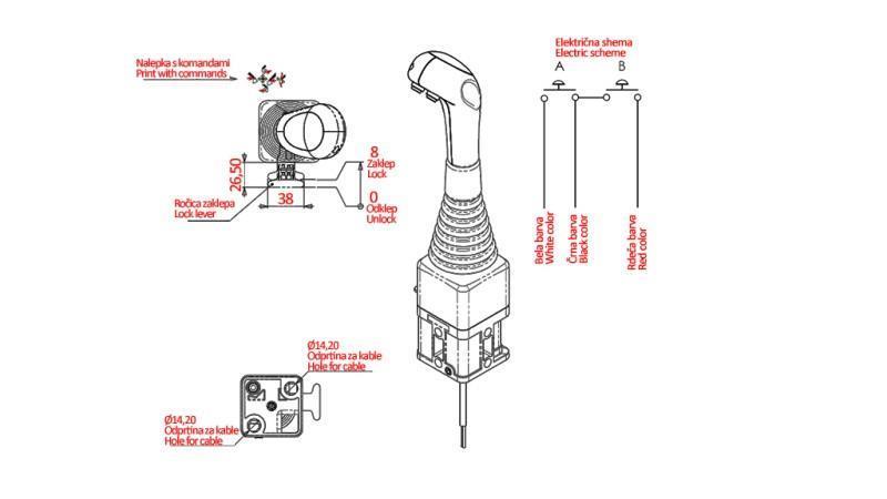 JOYSTICK NIMCO PRE NAVIJAK GUĽA - 2x TLAČIDLO