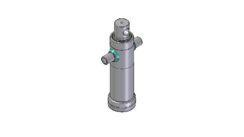 3021F - CILINDRO TELESCOPICO STANDARD/BUCO 2 STADI CORSO 495 DIAMETRO 95
