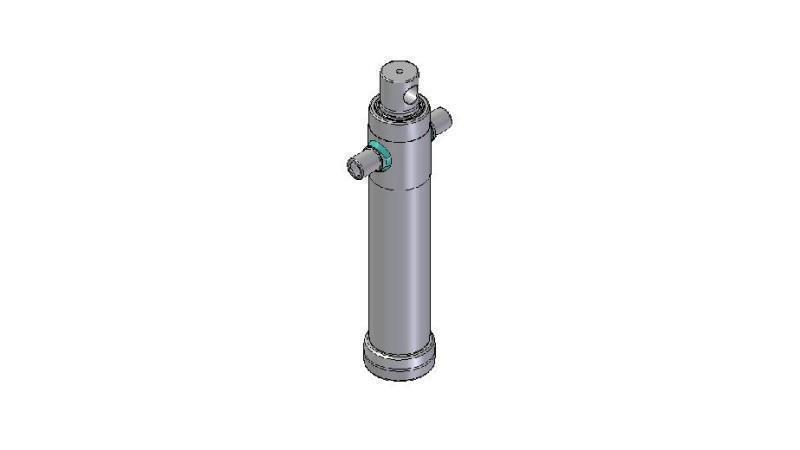 3025F - CILINDRO TELESCOPICO STANDARD/BUCO 2 STADI VIAGGIO 895 DIAMETRO 95