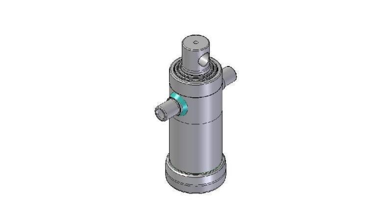 3031F -TELESCOPIC ZYLINDER STANDARD/LOCH 3 STUFEN HUB 593 DURCHMESSER 112