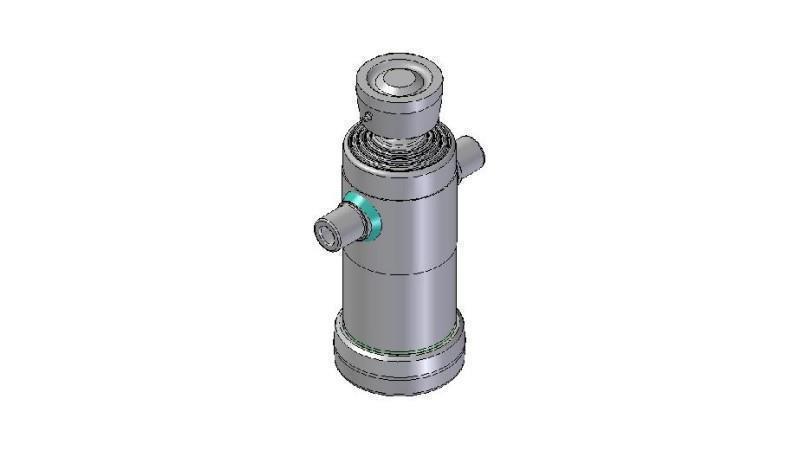 3042S - CILINDRO TELESCOPICO STANDARD/BALL 4 STADI CORSO 830 DIAMETRO 124