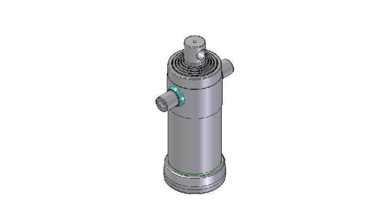 3054F -CILINDRO TELESCOPICO STANDARD/BUCO 5 STADI CORSO 1880 FI 152