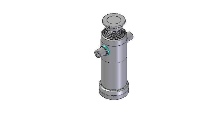 3097S -TELESCOPIC ZYLINDER STANDARD/KUGEL 5 STUFEN HUB 1315 DURCHMESSER 124