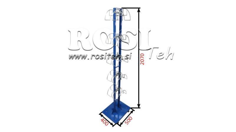 CARRELLO PER STOCCAGGIO TUBI IDRAULICI 10 POSTI