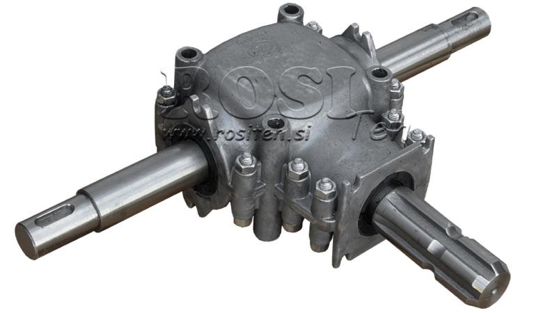 VINKELREDUKTOR DUBBELAXEL 1: 1.14 (27HP-20kW)