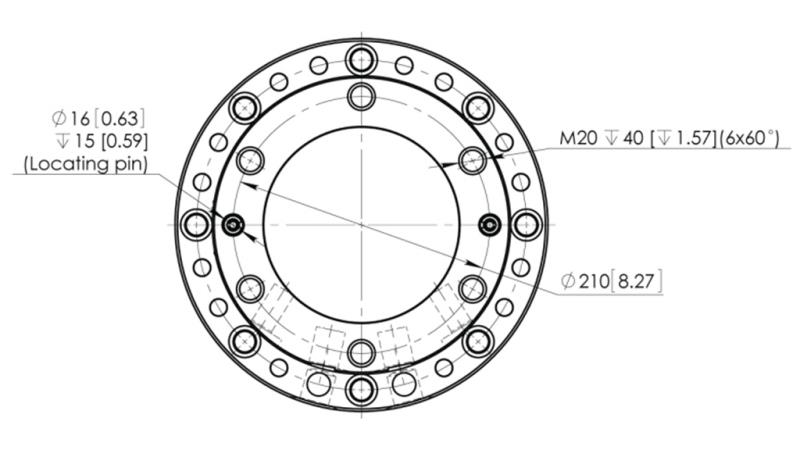ROTATORE IDRAULICO CPR8-01 33000-8000 KG