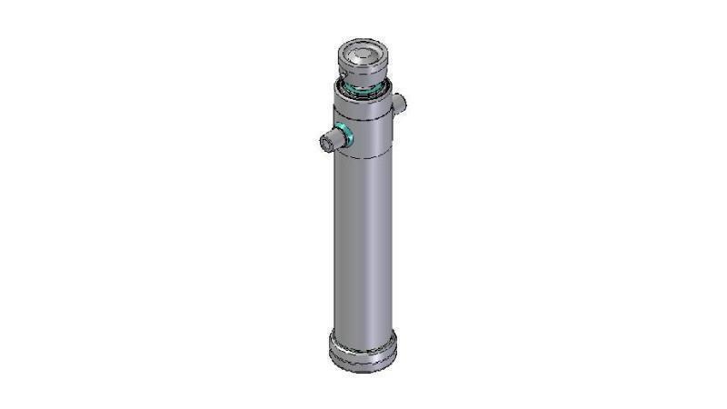 4028S - TELESCOPISK CYLINDER STANDARD/KUGLE 2 TRIN SLAG 1195 DIAMETER 124