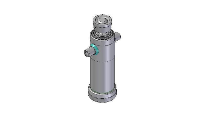 4033S -TELESCOPISK CYLINDER STANDARD/BOLL 3 STEG SLAG 893 DIAMETER 124