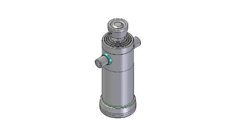 4042S -TELESCOPISK CYLINDER STANDARD/BALL 4 STEG SLAG 1220 DIAMETER 152
