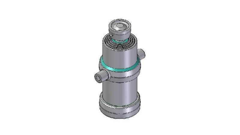 4071S - TELESCOPISK Sylinder STANDARD/KULE 4 TRINN SLAG 970 DIAMETER 170