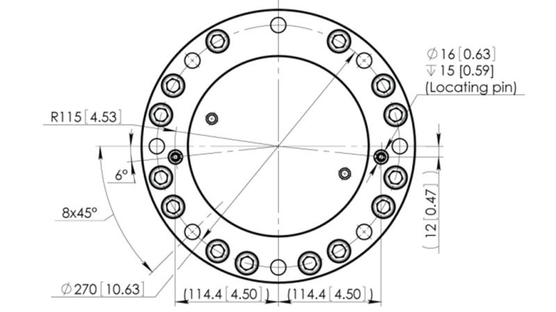 ROTATORE IDRAULICO CPR8-01 33000-8000 KG