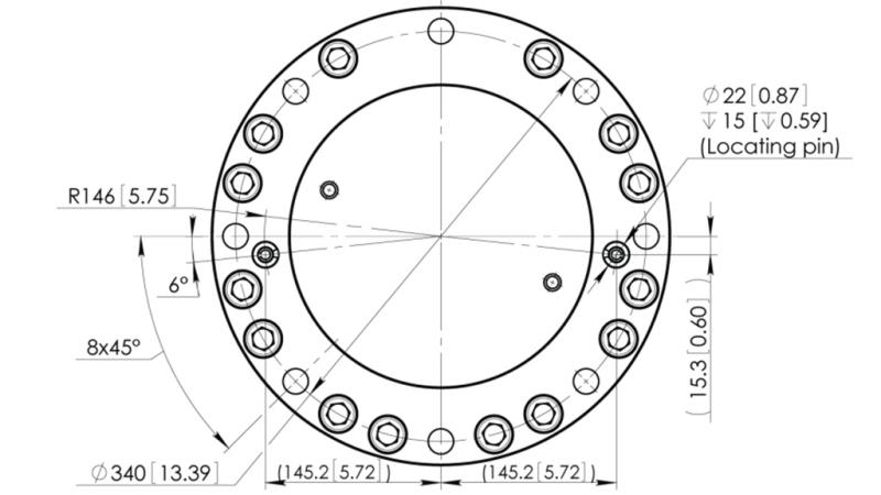 ROTATORE IDRAULICO CPR14-01 55000/14000 KG