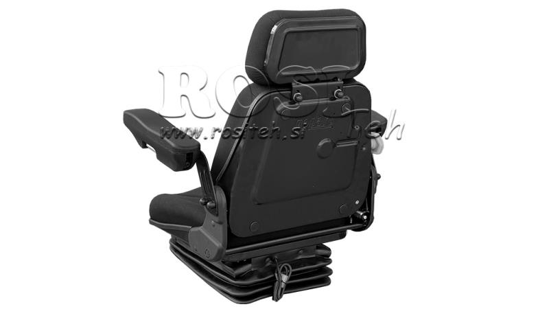 TRECKER SITZ LUFTFEDERUNG STOFF MIT ARMLEHNEN ECO