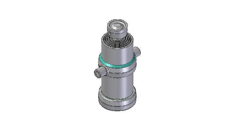 5001S -TELESCOPISK SYLINDER STANDARD/KULE 5 TRINN SLAG 1520 DIAMETER 170
