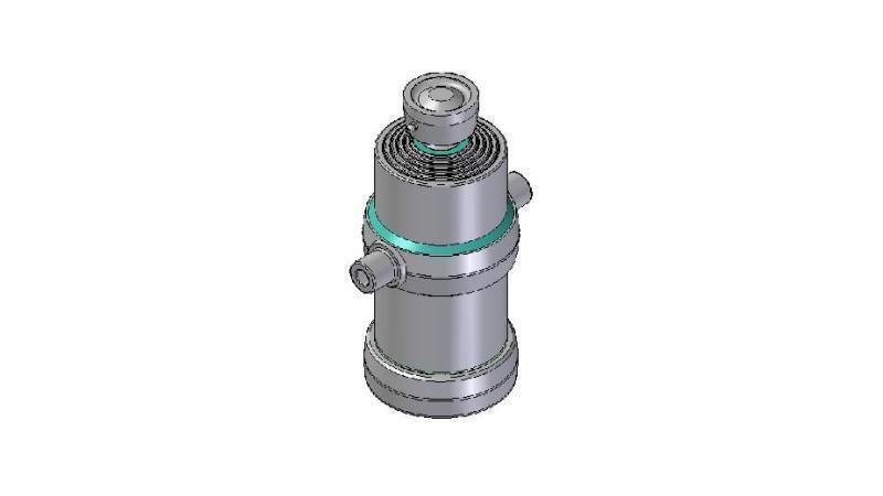 5006S -TELESCOPIC CYLINDER STANDARD/BALL 5 STAGE SLAG 1500 DIAMETER 190