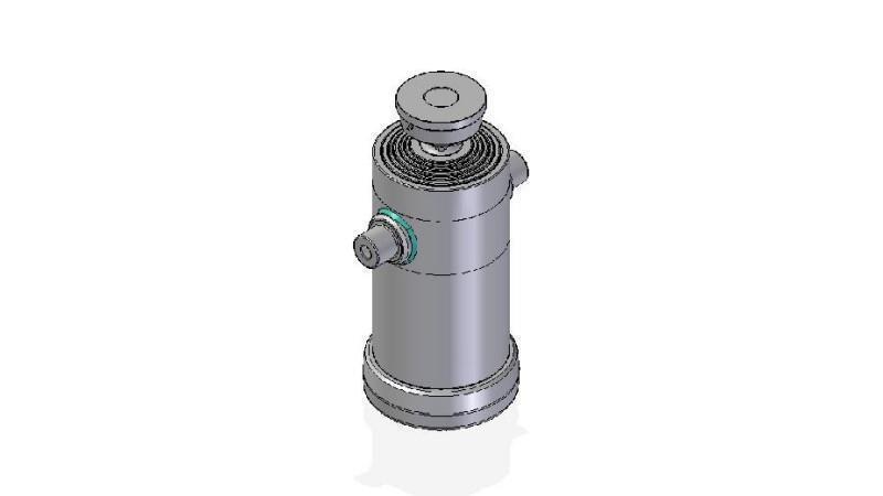 6036S -TELESCOPIC ZYLINDER STANDARD/KUGEL 6 STUFEN HUB 2565 DURCHMESSER 270