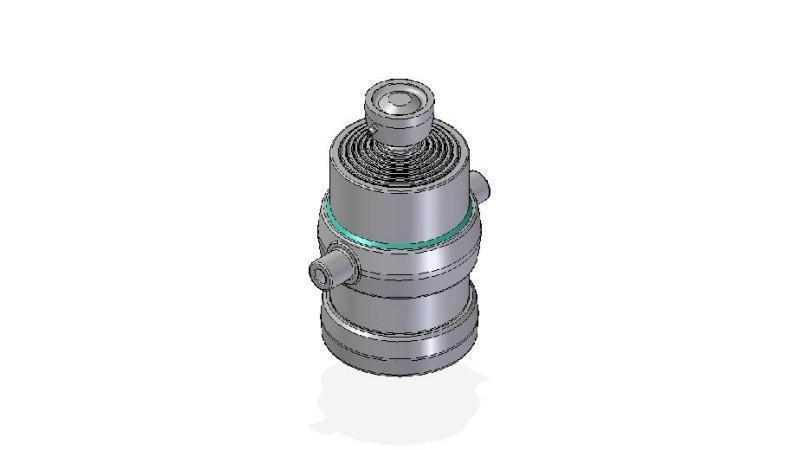 7050S -TELESCOPISK CYLINDER STANDARD/BOLL 7 STEG RESA 1665 DIAMETER 215
