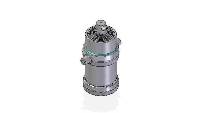 7057F - CILINDRO TELESCOPICO STANDARD/BUCO 7 STADI CORSO 2340 DIAMETRO 215
