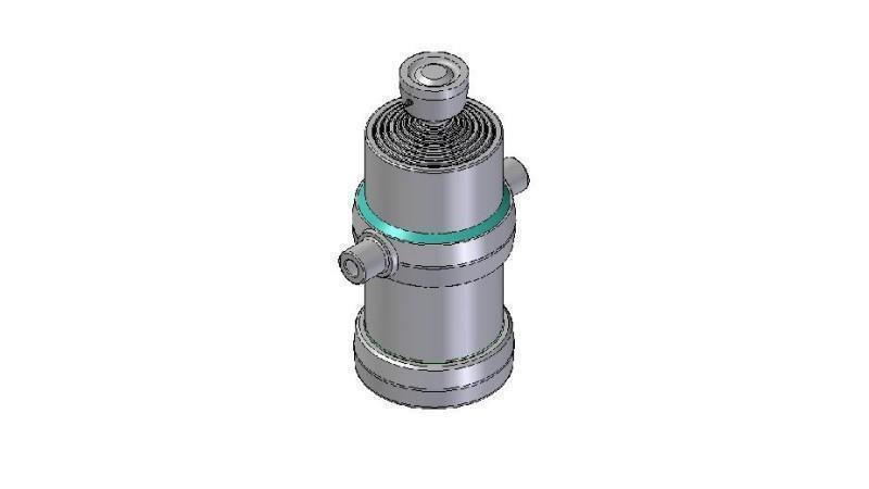 8006S -TELESCOPISK CYLINDER STANDARD/BOLL 8 STEG RESA 2340 DIAMETER 190