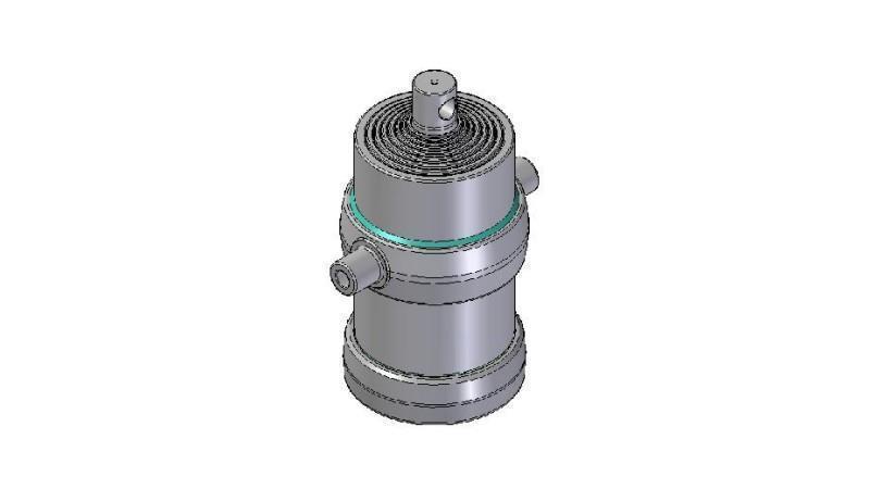 8022F -TELESKOPZYLINDER STANDARD/LOCH 8 STUFEN HUB 2290 FI 215
