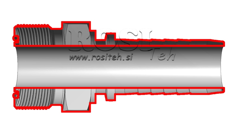 HYDRAULISK ANSLUTNING AGORFS HANE DN10-13/16-16