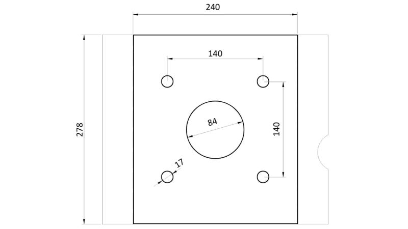 PINZA PER PIETRE BSG 400 TG 1000 kg - 1100 mm