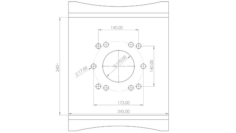 PINZA PER PIETRE BSG 600 TG 2000 kg - 1500 mm