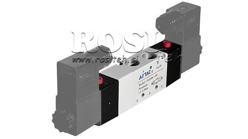 PNEUMATISCHES ELEKTROVENTIL 5/3 BISTABIL 1/8 PRT-0553-BCC